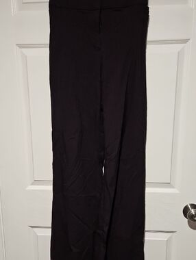 Lane Bryant Black Pin Stripe Flare Pants